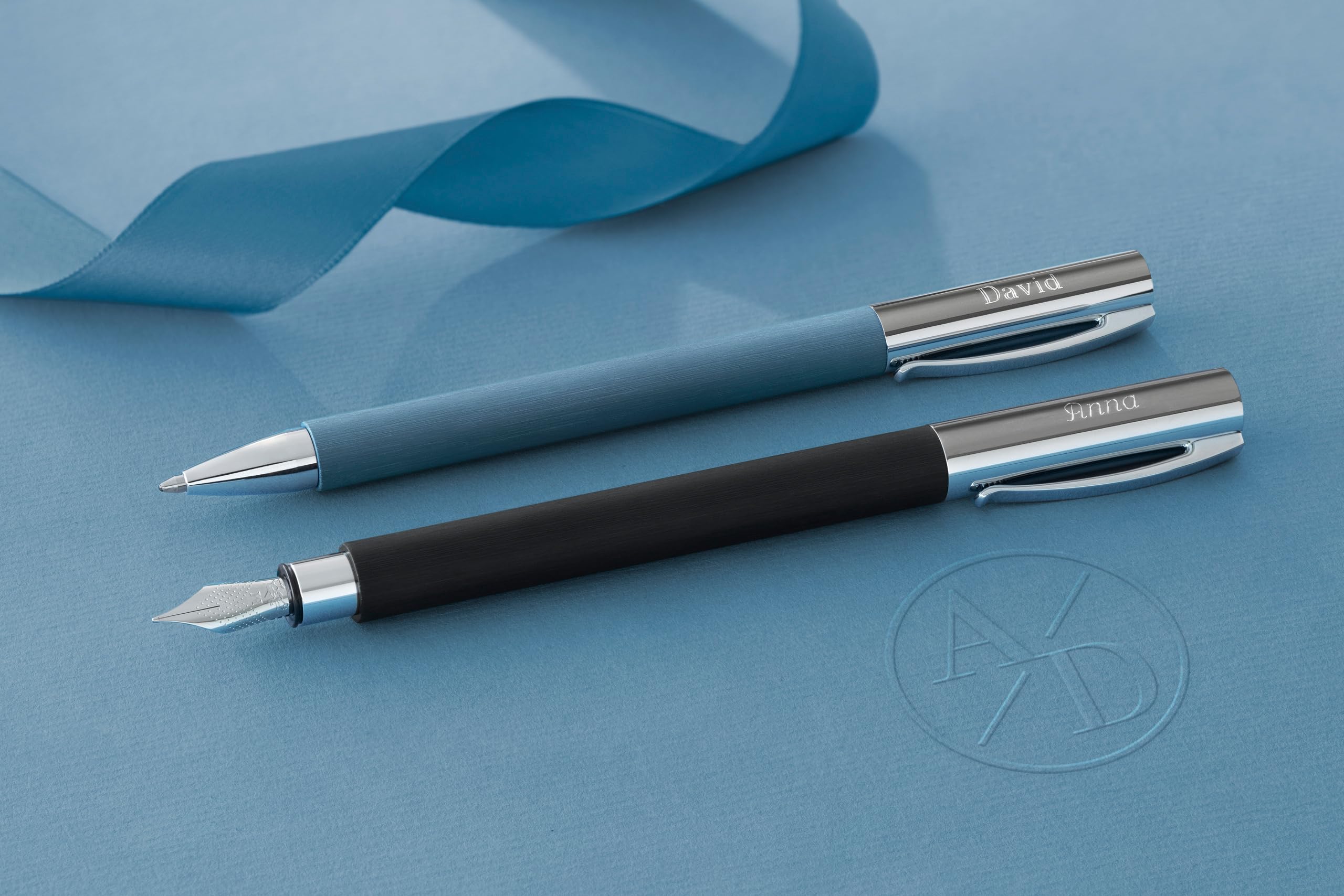 Faber-Castell Ambition 148142 Fountain Pen - Premium Resin Body, Extra Fine (EF) Black Nib - Perfect for Calligraphy, Journaling & Professional Writing