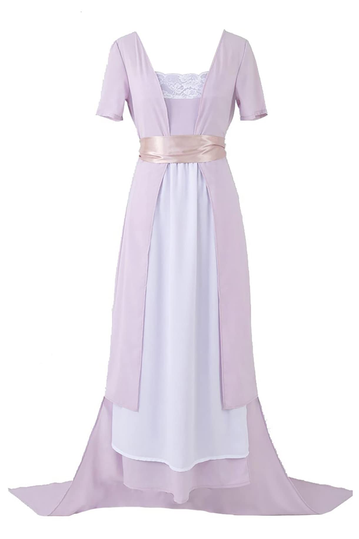 MCOS Titanic Rose DeWitt Bukater Cosplay Costume - Women's Vintage Edwardian Dress for Halloween, Themed Parties & Historical Reenactments