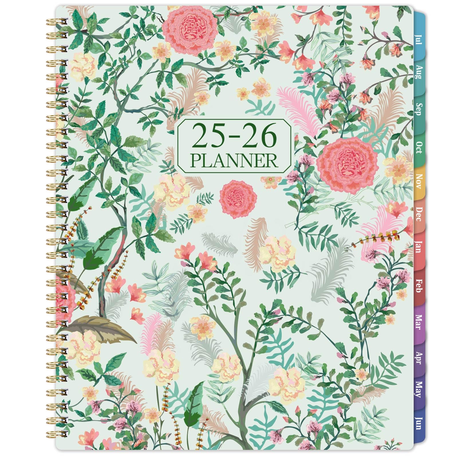 2025-2026 Academic Planner - July 2025 to June 2026 Weekly & Monthly Organizer with Colorful Tabs, 9