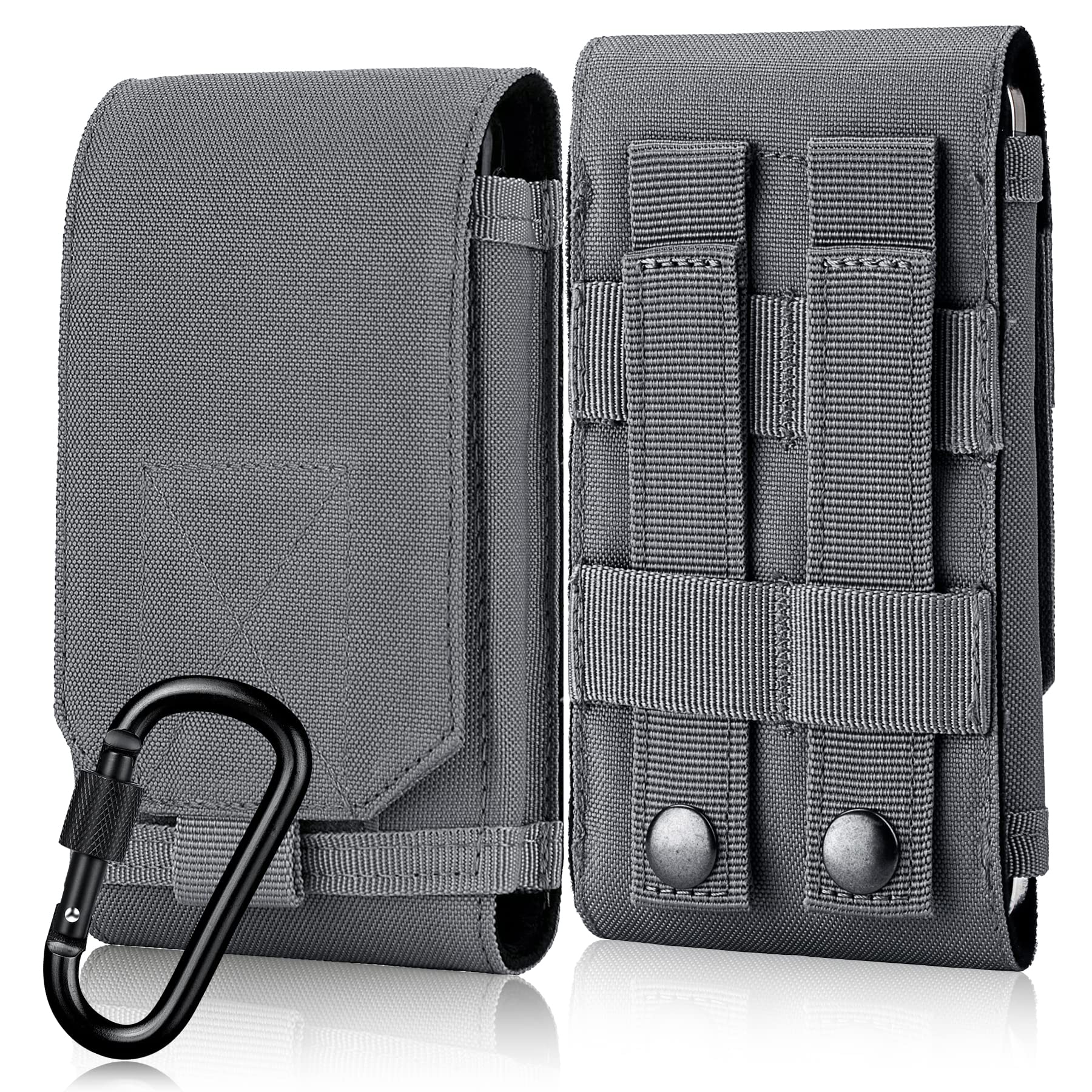 IronSeals Tactical MOLLE Phone Case - Heavy Duty Belt Holster Pouch for iPhone 16/15/14/13/12 Pro Max & Galaxy S24 Ultra - Military-Grade Protection for Outdoor, Hiking & Work Use