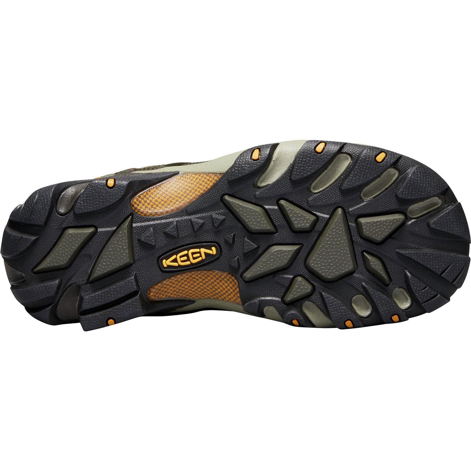 KEEN VOYAGEUR Men's Hiking Shoes - Lightweight Waterproof Outdoor Boots for Men, Black Olive | Perfect for Trail Running, Camping & Backpacking Adventures