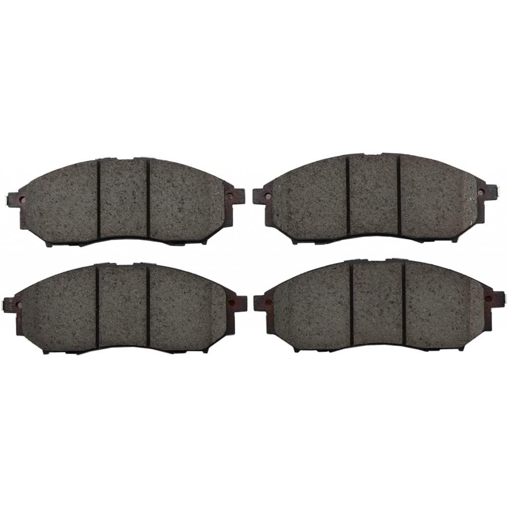 2005-2008 Infiniti G35 Ceramic Brake Pads Set - Front & Rear Disc Brake Pads Replacement - Low Noise & Dust Free - Perfect for City Driving & Daily Commute