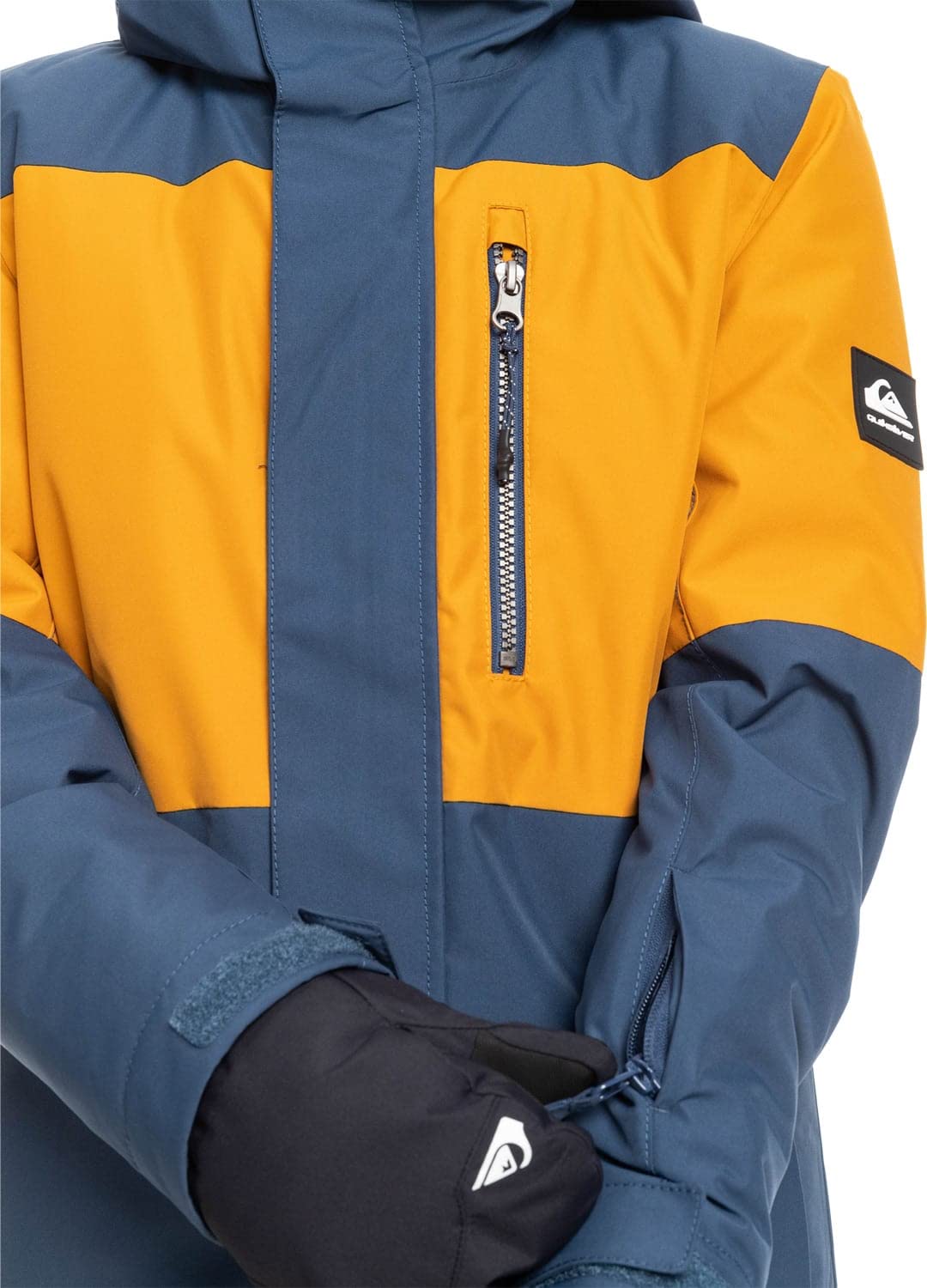 Quiksilver Boys' Big Little Mission 10k Waterproof Snow Jacket - Winter Coat for Kids with Grow System, Warm Insulated Ski Jacket for Snowboarding & Outdoor Activities