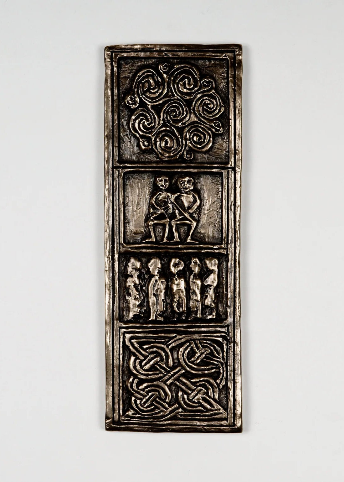 Bronze Celtic Cross of Commitment Wall Plaque - Handcrafted Religious Home Decor for Living Room, Bedroom & Office | Perfect Gift for Weddings, Baptisms & Spiritual Spaces