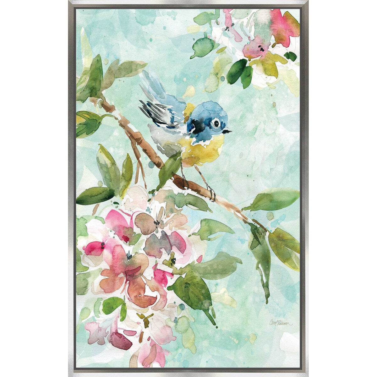 Carol Robinson 'Asbury Garden Song I' Art Print on Floating Canvas - Perfect for Home Decor, Living Room, Bedroom & Office Wall Art