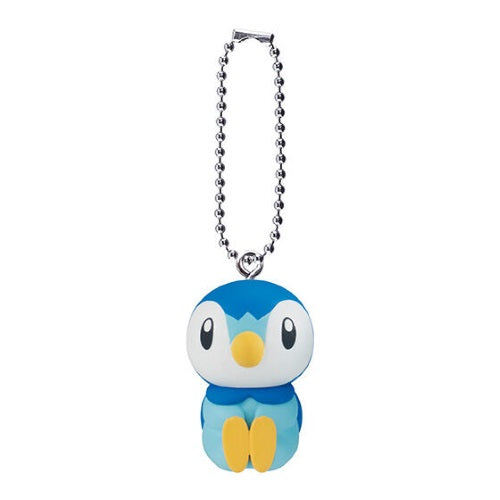 Bandai 1 Inch Mini Figure - Pokemon Expressions of Piplup Anime Swing Mascot | Collectible Toy for Kids, Fans & Gift Ideas | Perfect for Display, Play & Anime Collections