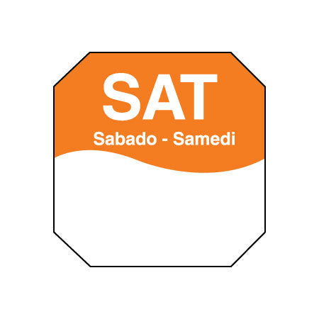 DayMark 1100606 Sat MoveMark Octagon Dot Labels - 1 Roll of 1,000 Color-Coded Food Safety Labels for Restaurant Kitchen Organization & Inventory Management