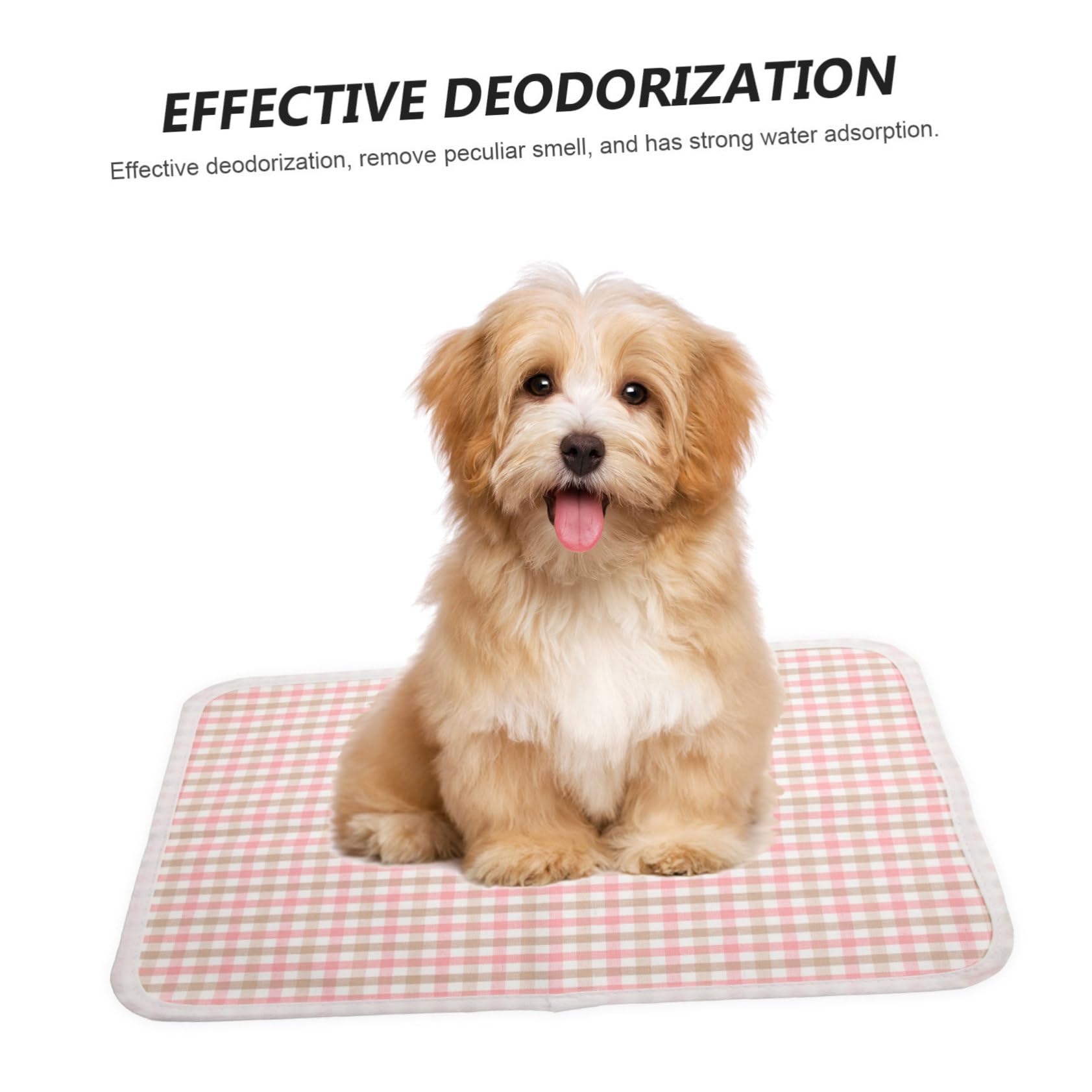 SUPVOX 4-Pack Washable Dog Pee Pads - Reusable Puppy Training Pads, Waterproof Pet Diaper Pads in Pink - Great for Housebreaking, Crate Training & Protecting Floors from Accidents
