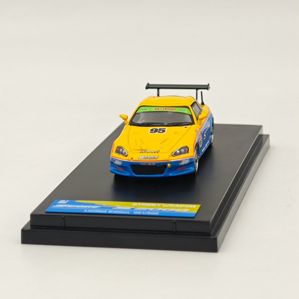 1:64 Scale Honda S2000 SPOON Limited Edition Diecast Model Car (500 Pieces) - Collectible Street Weapon Series - Perfect for Display, Racing Enthusiasts & Diecast Collectors