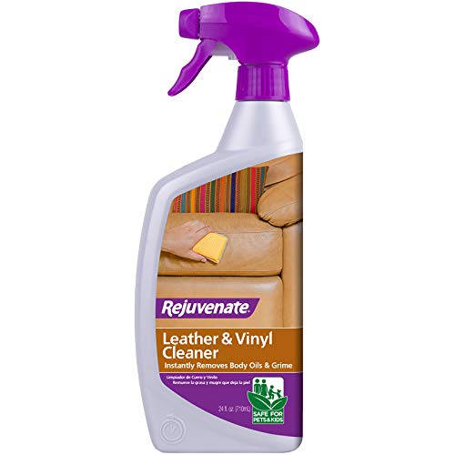 Rejuvenate Leather Cleaner & Conditioner - 24 oz Bottle for Sofa, Car Seats, Jackets & Bags | Deep Cleans & Protects Genuine & Faux Leather | Safe for Cars, Furniture & Accessories
