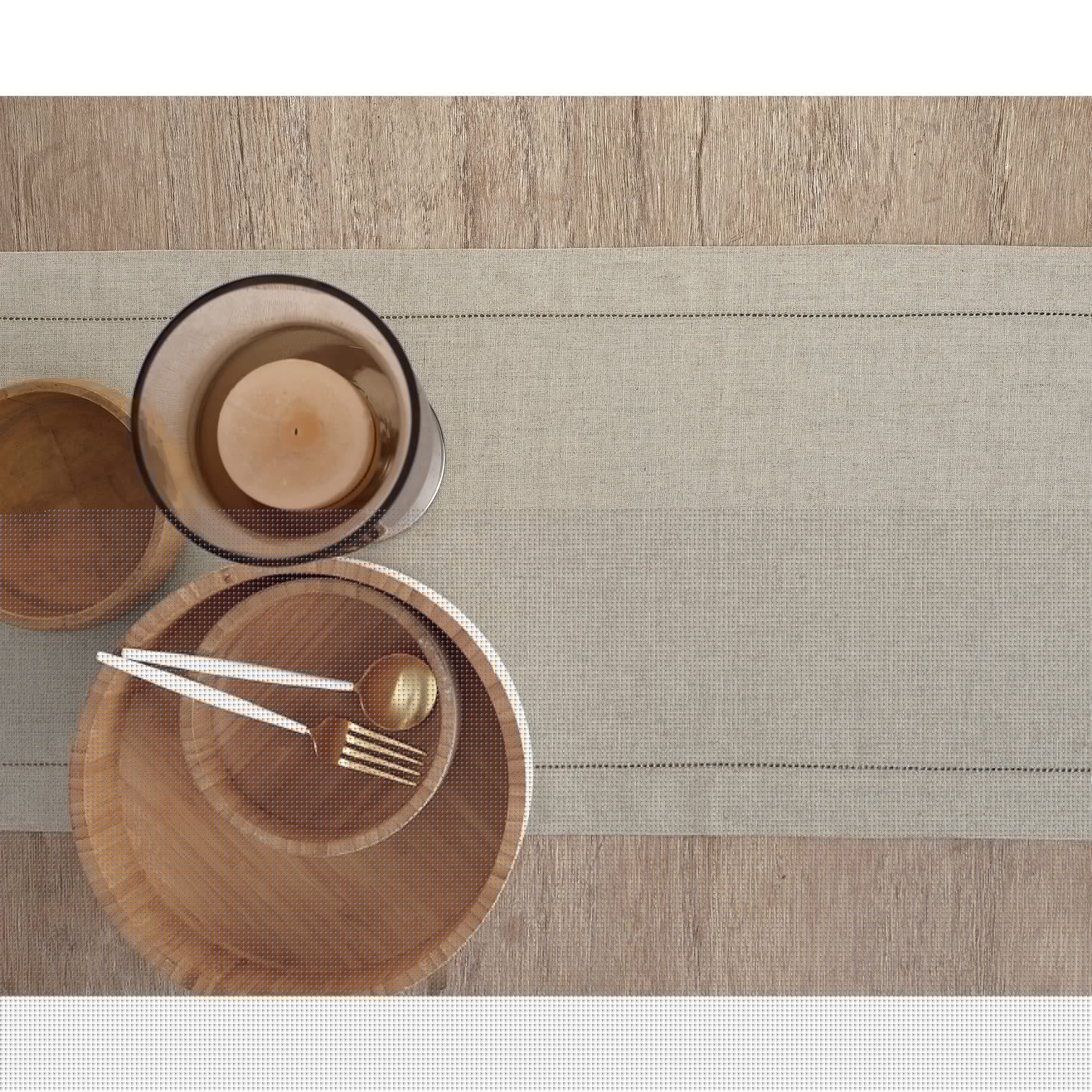 Elegant Classic Hemstitch Table Runner - 12x72 Inch White Linen Table Decor for Dining Room, Wedding & Holiday Parties - Perfect for Farmhouse, Rustic & Boho Home Decor