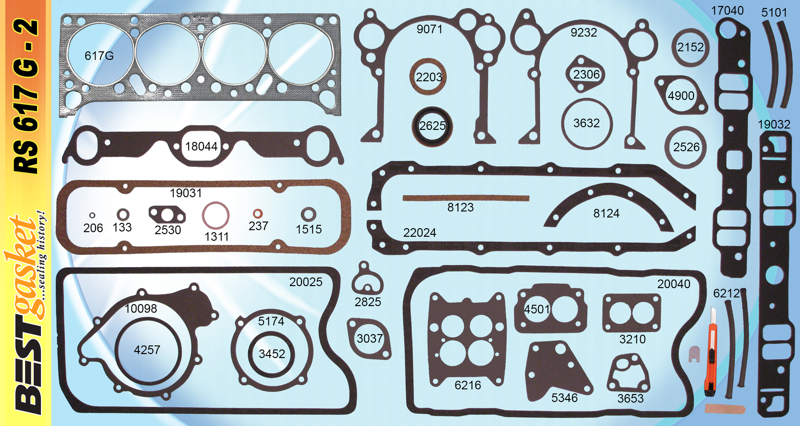 Best Full Engine Gasket Set with Head, Intake & Oil Pan for 1961-1967 Pontiac 326 389 421 - Perfect for Engine Rebuilds & Performance Upgrades