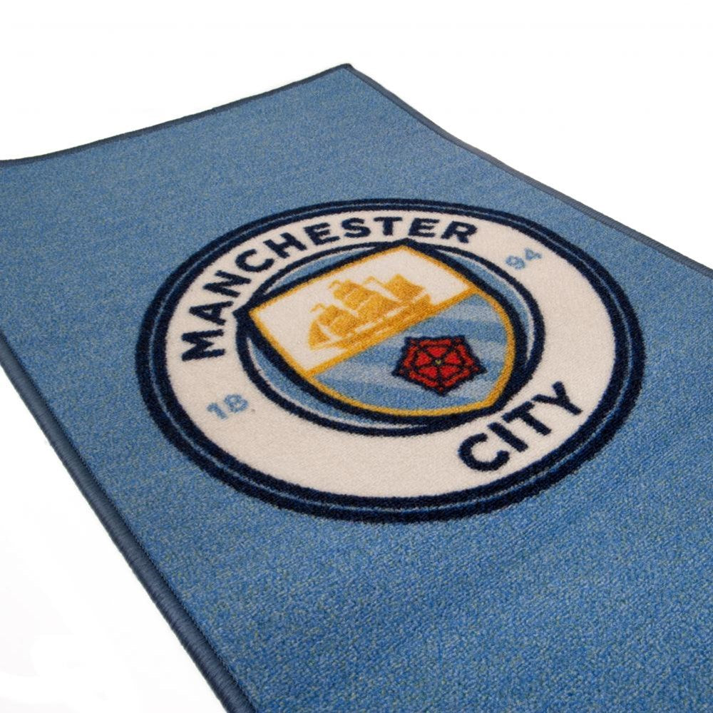 Manchester City FC Soccer Rug - Premium Football Carpet for Fans - Perfect for Living Room, Bedroom, and Game Room Decor