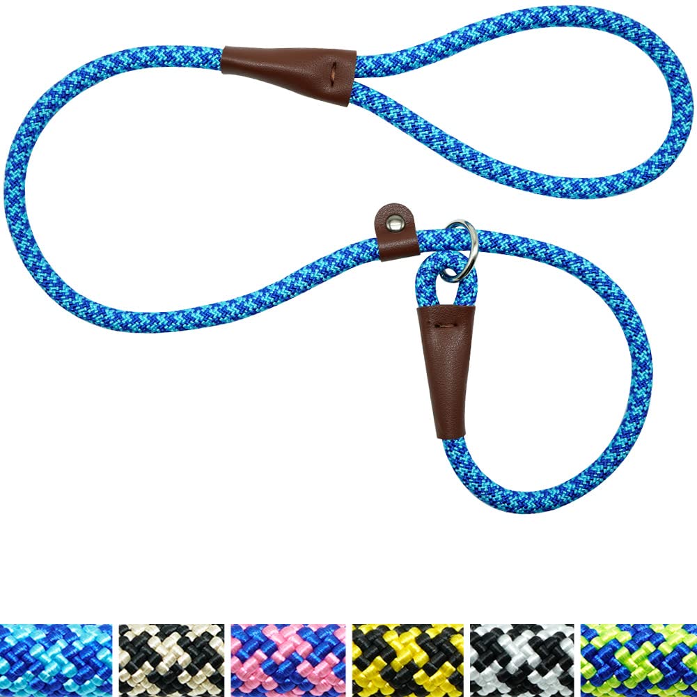 3FT Slip Lead Dog Training Leash - No Pull Adjustable Dog Leash for Medium & Large Dogs - Durable 1/2 Inch Nylon Rope Slip Collar (3FT x 1/2