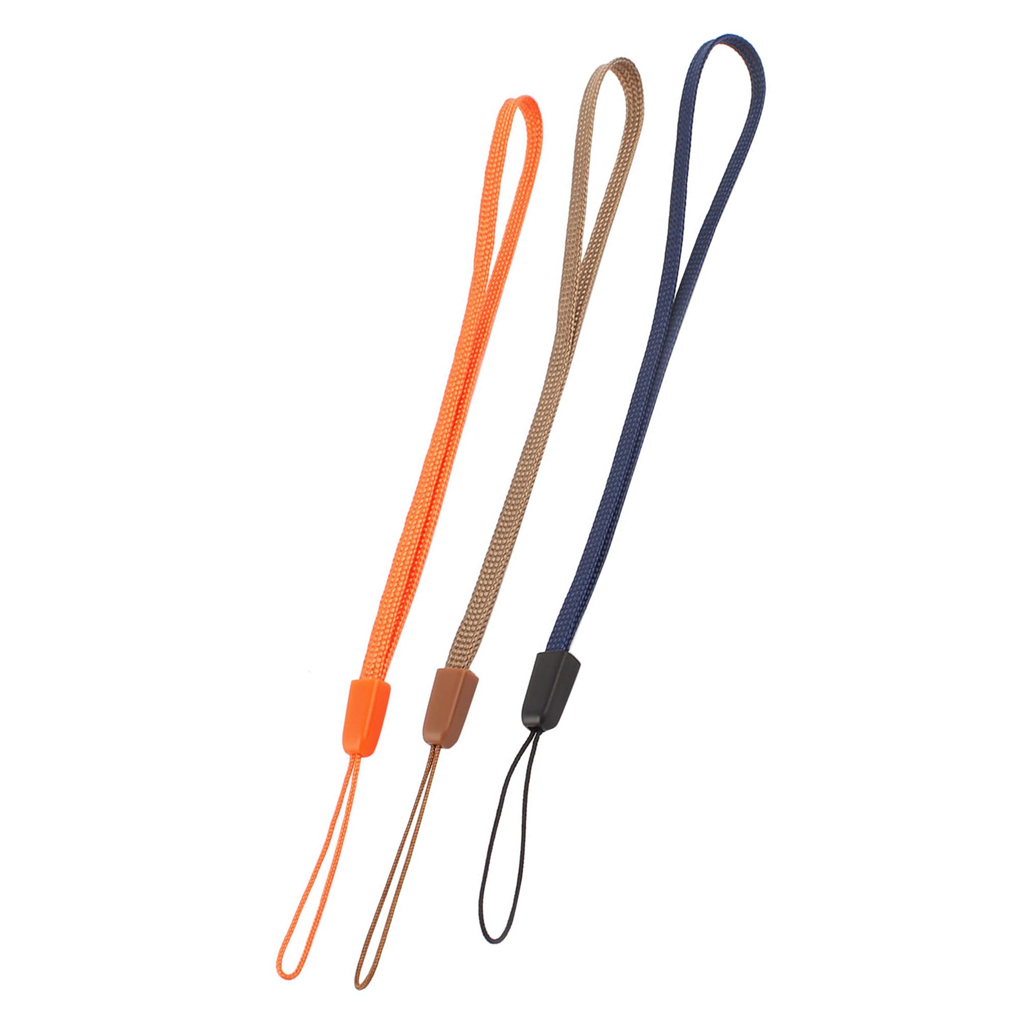 uxcell 3-Pack Nylon Woven Wrist Lanyard Strap - Durable Keychain for Phone, USB, Keys, ID Badges & Cards - Multi-Color Wristbands for Work, Events & Daily Use