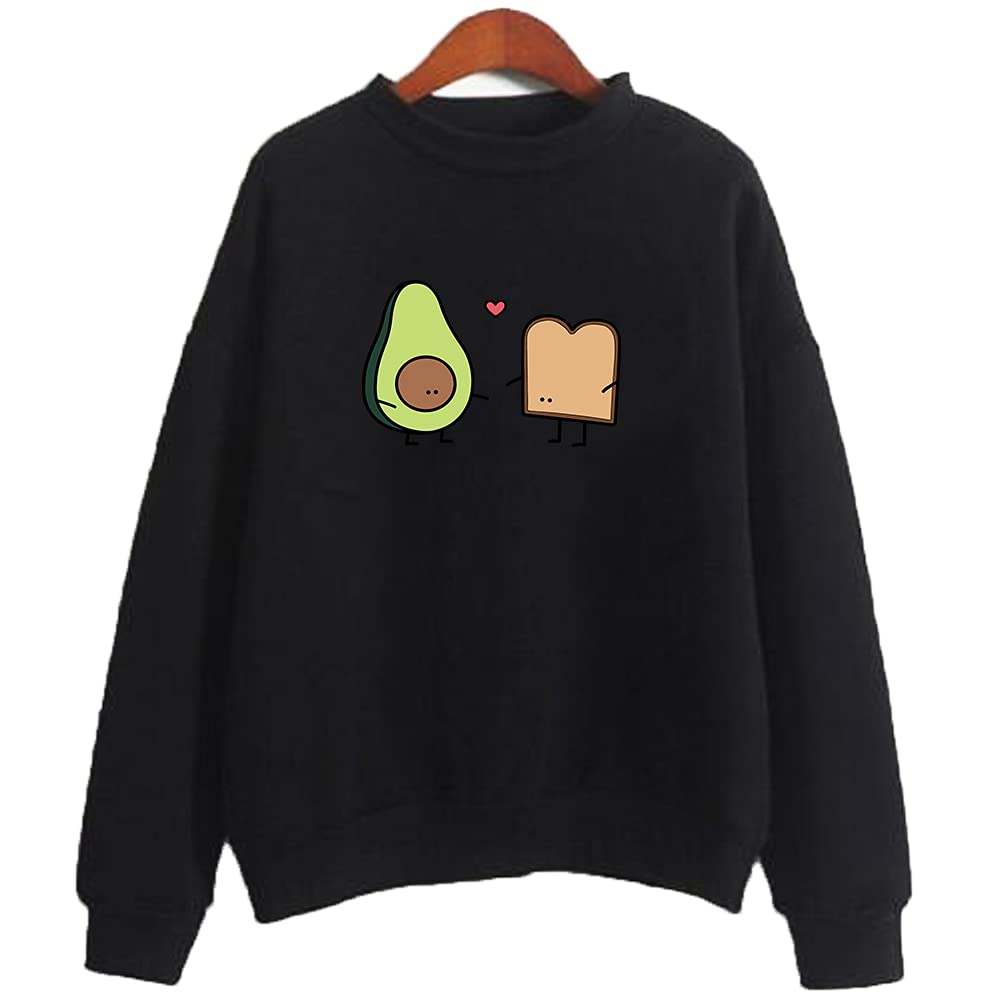 Cute Avocado Toast Hoodie - Kawaii Sweatshirt for Women, Trendy Gift Idea for Food Lovers - Perfect for Casual Wear, Coffee Dates & Instagram Outfits