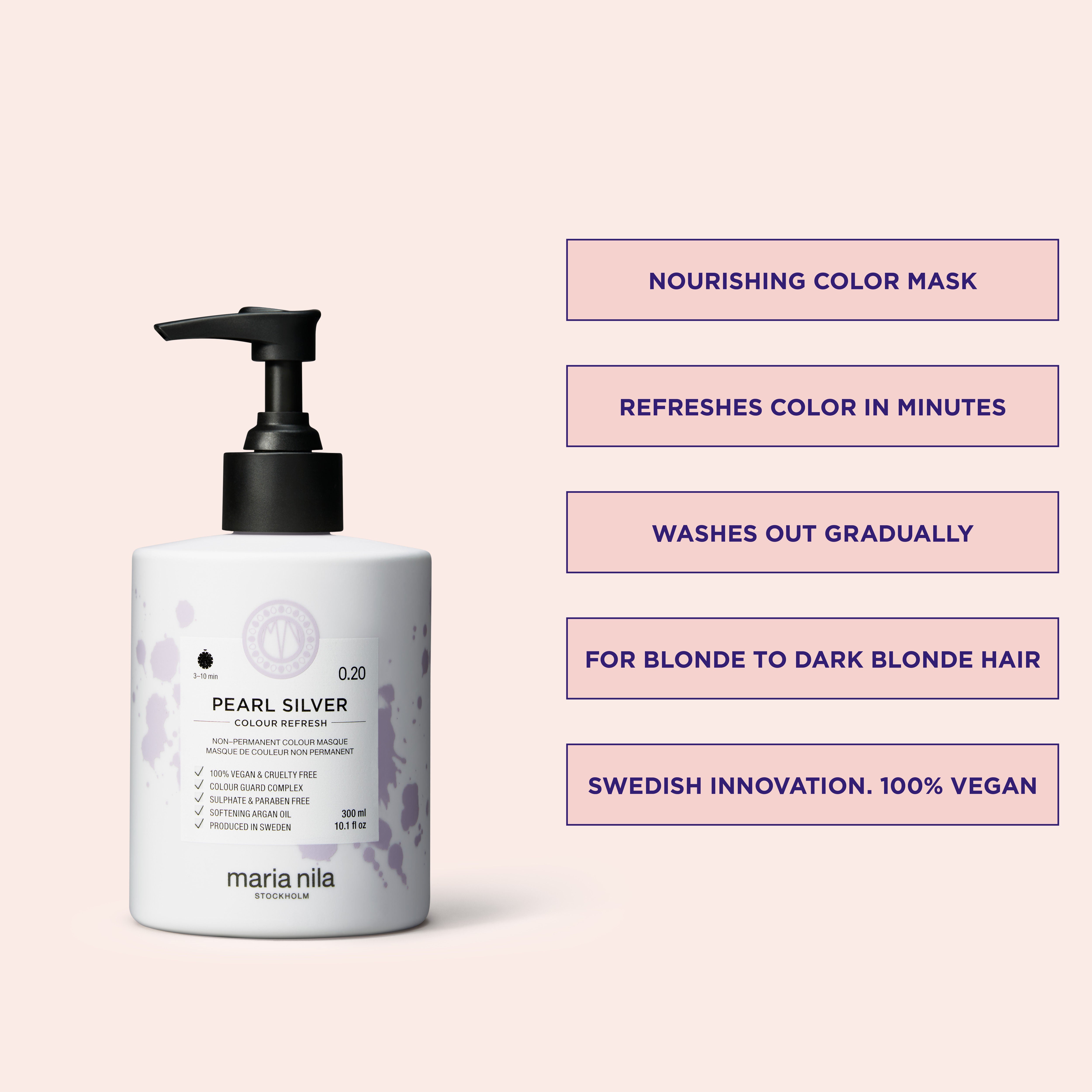 Pearl Silver Hair Color Refresh - Vibrant & Long-Lasting Hair Dye for Women - Perfect for Home Use, Salon Styling & Special Occasions