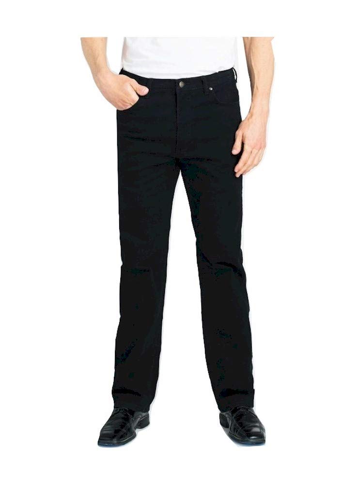 Grand River Stretch Traditional Straight Cut Jeans for Men - Classic Comfort Denim Pants for Casual Wear & Everyday Outfits