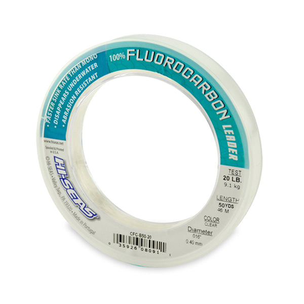 Premium 100% Fluorocarbon Fishing Leader Line - High Strength, Invisible Underwater for Bass, Trout, Saltwater Fishing | Ideal for Freshwater & Saltwater Angling, Kayak Fishing, and Professional Tournament Use