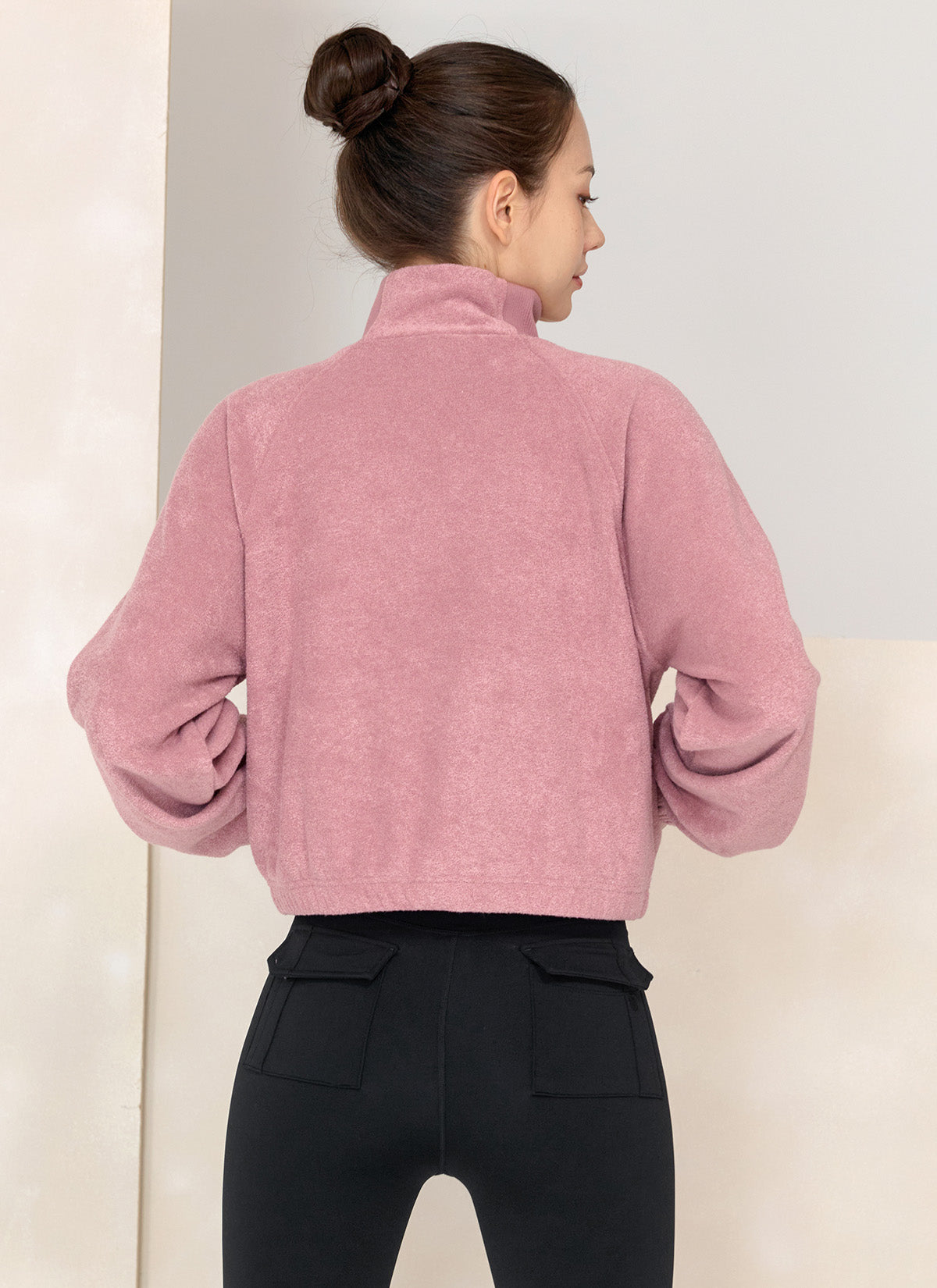 Fluffy String High Neck Sweatshirt - Women's Cozy Pullover Winter Top | Perfect for Casual Outfits, Loungewear & Cold Weather Fashion
