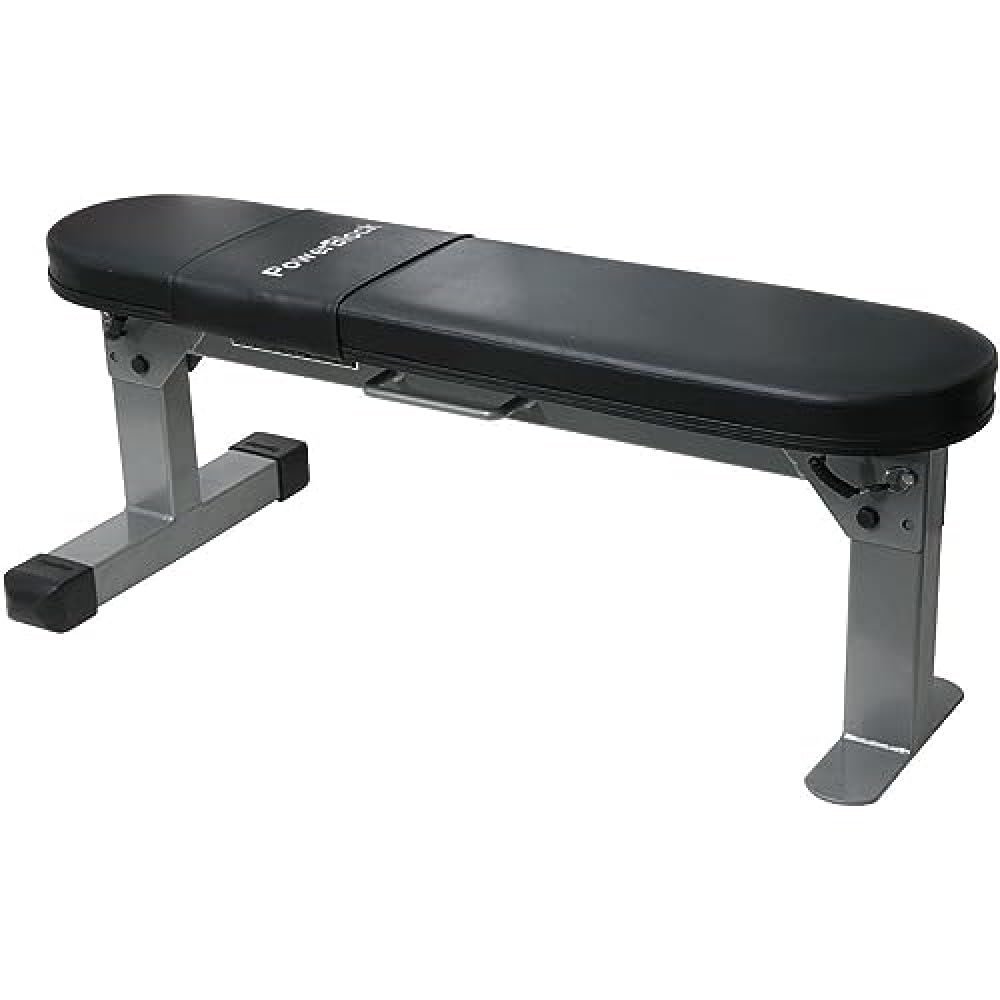 POWERBLOCK Adjustable Folding Workout Bench for Home & Gym - Portable Exercise Bench with High-Density Foam Padding - Perfect for Small Spaces, Travel & Full-Body Training
