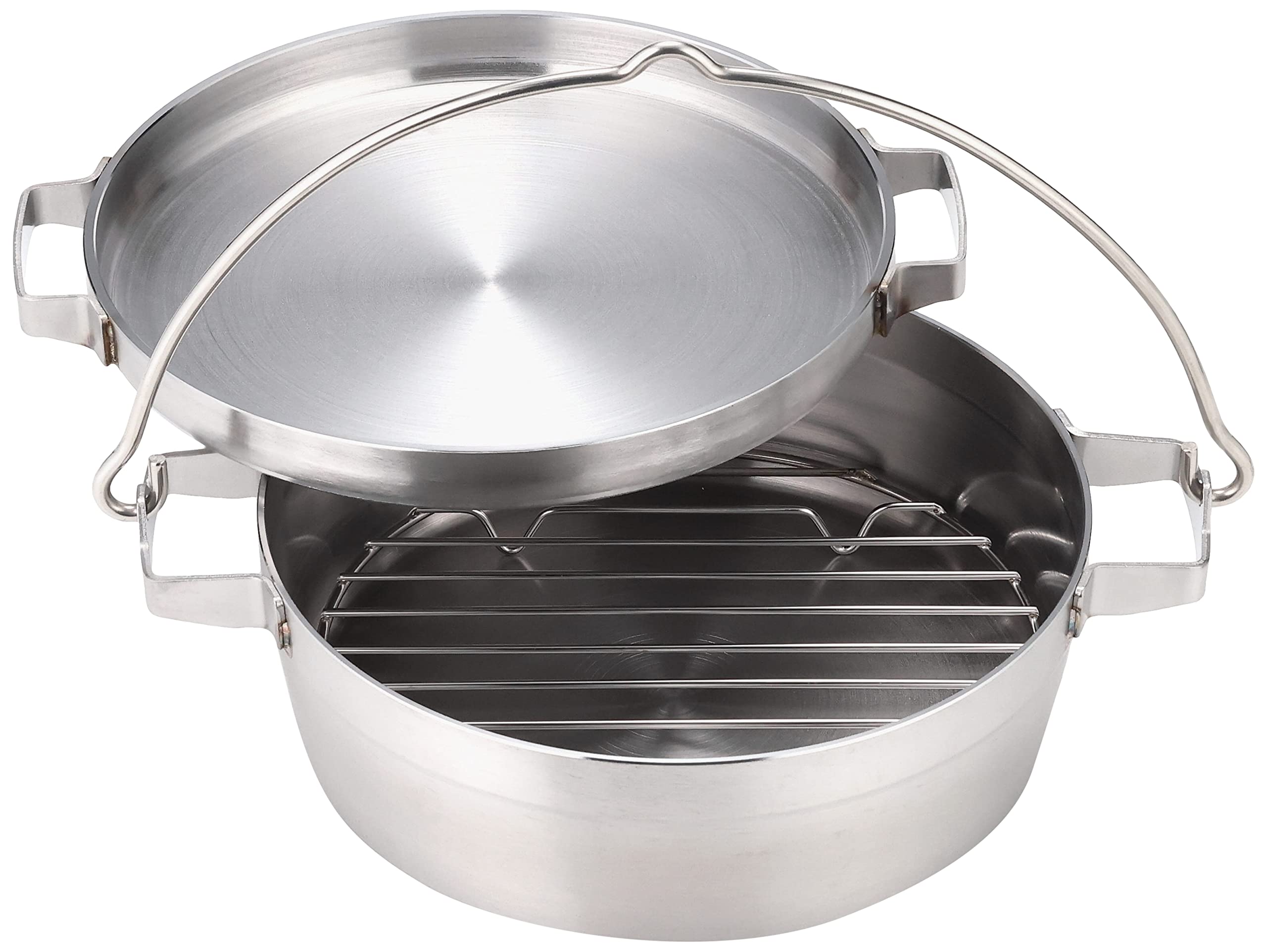 SOTO ST-910HF Stainless Steel Dutch Oven - No Seasoning Required, Dishwasher Safe with Cleaning Rack, High Heat Retention & Rust Resistant - Perfect for Camping, Outdoor Cooking & Home Kitchen Use