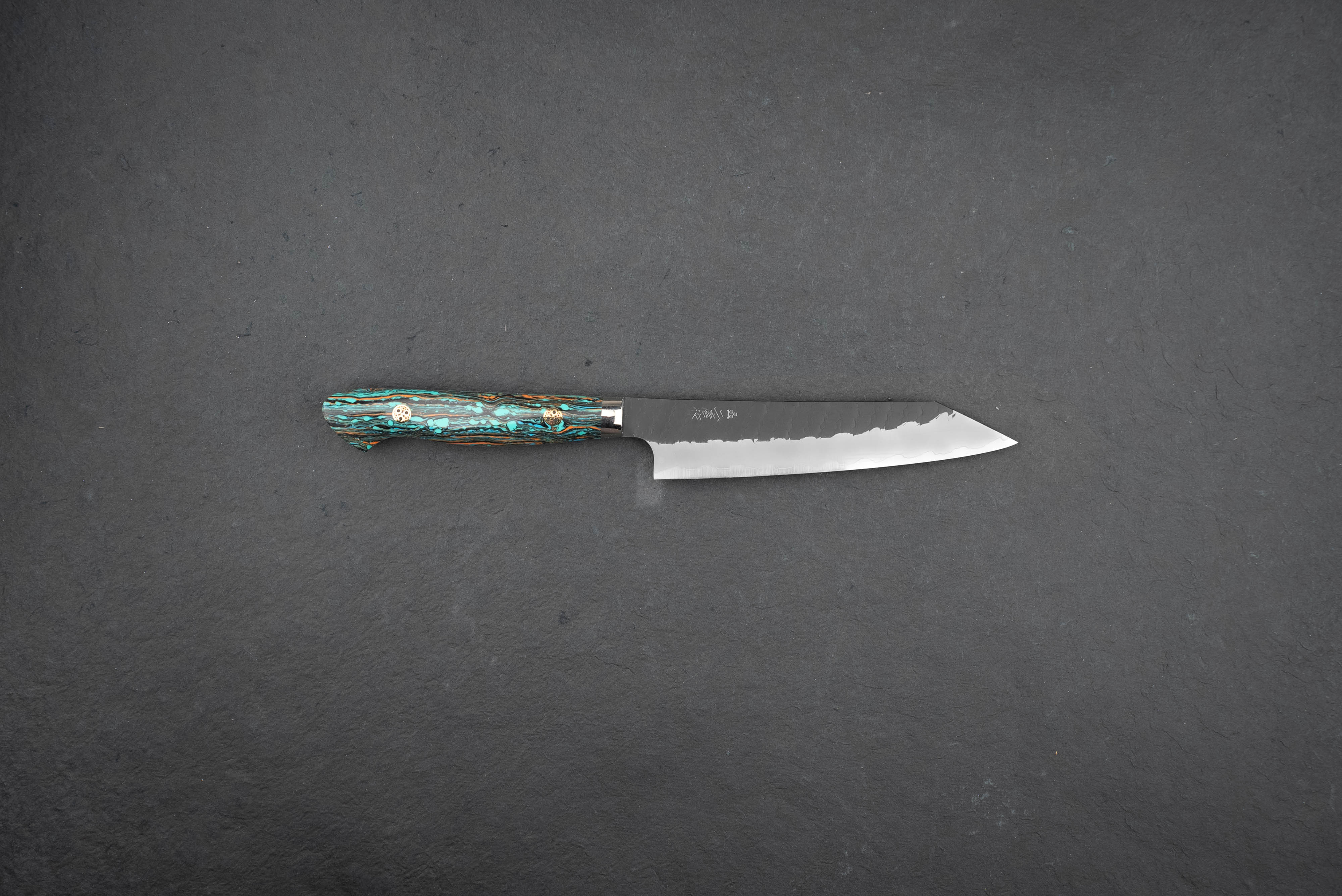 Nigara SG2 Kurouchi Tsuchime Western Kiritsuke Petty Knife 150mm - Premium Japanese Kitchen Knife for Slicing, Chopping & Precision Cutting - Perfect for Home Chefs & Professional Kitchens