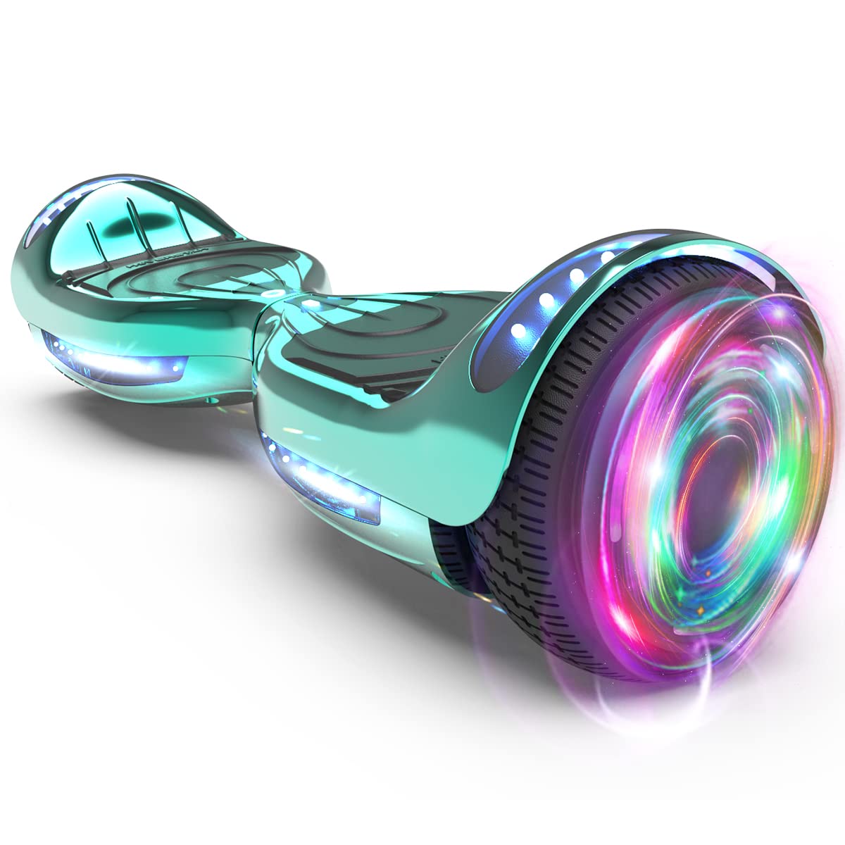 Certified HS2.01 Hoverboard with Bluetooth, LED Lights & Flash Wheels - Self Balancing Electric Scooter for Kids & Adults - Perfect for Commuting, Indoor Fun & Outdoor Adventures