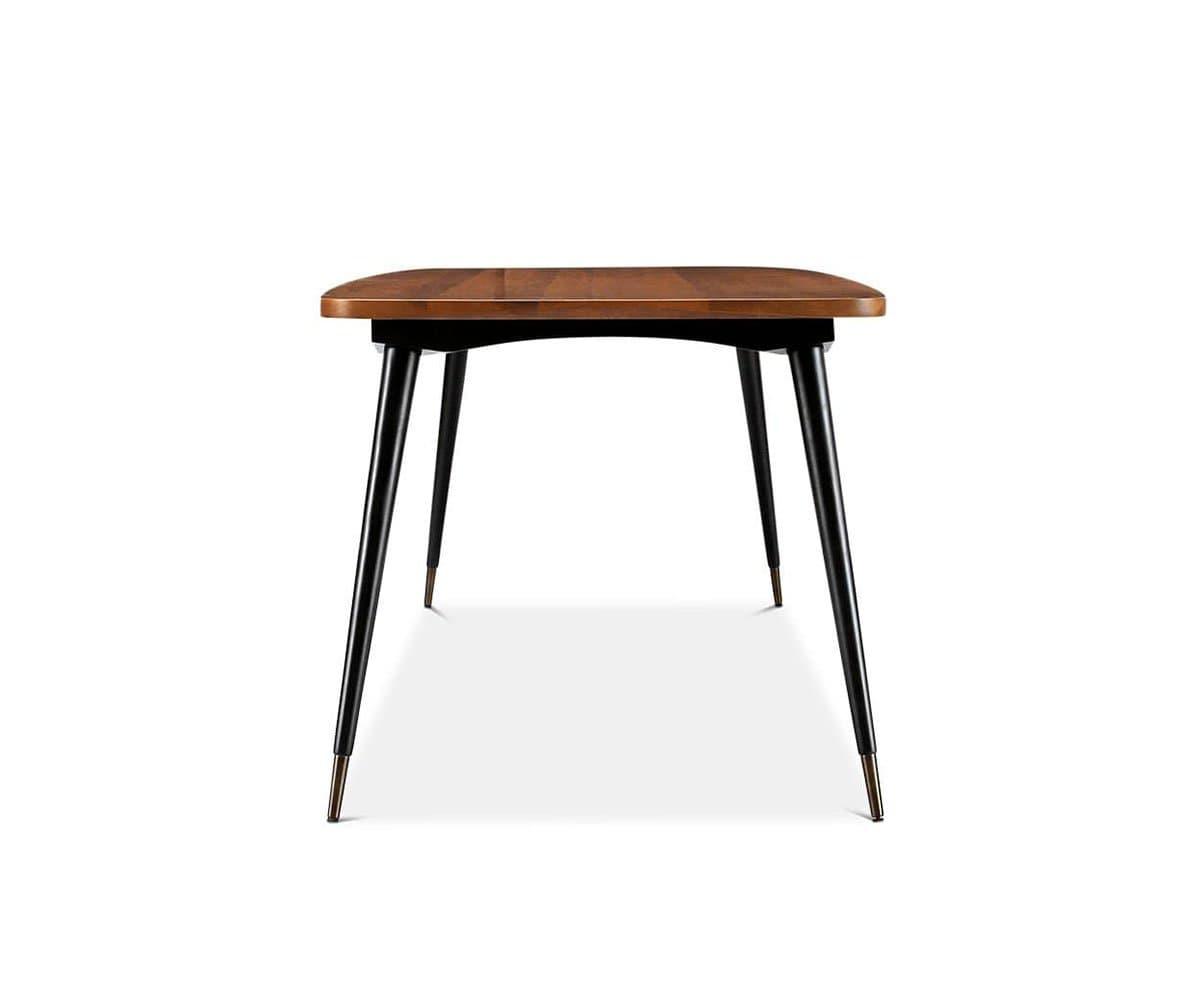Lanson Modern Dining Table Set for 6 - Solid Wood Kitchen Table with 6 Chairs - Perfect for Family Meals, Dinner Parties & Small Spaces