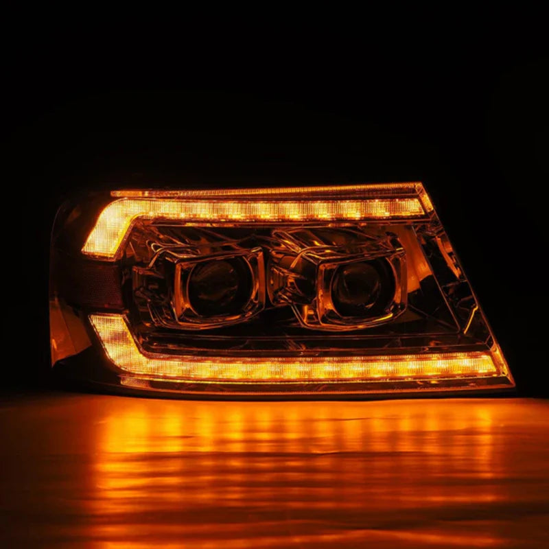 Alpharex Multicolor LED Headlights for Ford F150 (2004-2008) & Lincoln Mark LT (2006-2008) - Flow Series with RGB Lighting | Upgrade for Off-Road & Night Driving