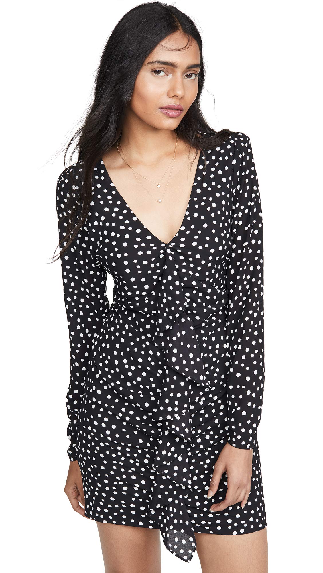LIKELY Women's Corinne Dress - Flowy Summer Midi Dress with Puff Sleeves & V-Neck | Perfect for Beach Vacations, Brunch Dates & Casual Outings