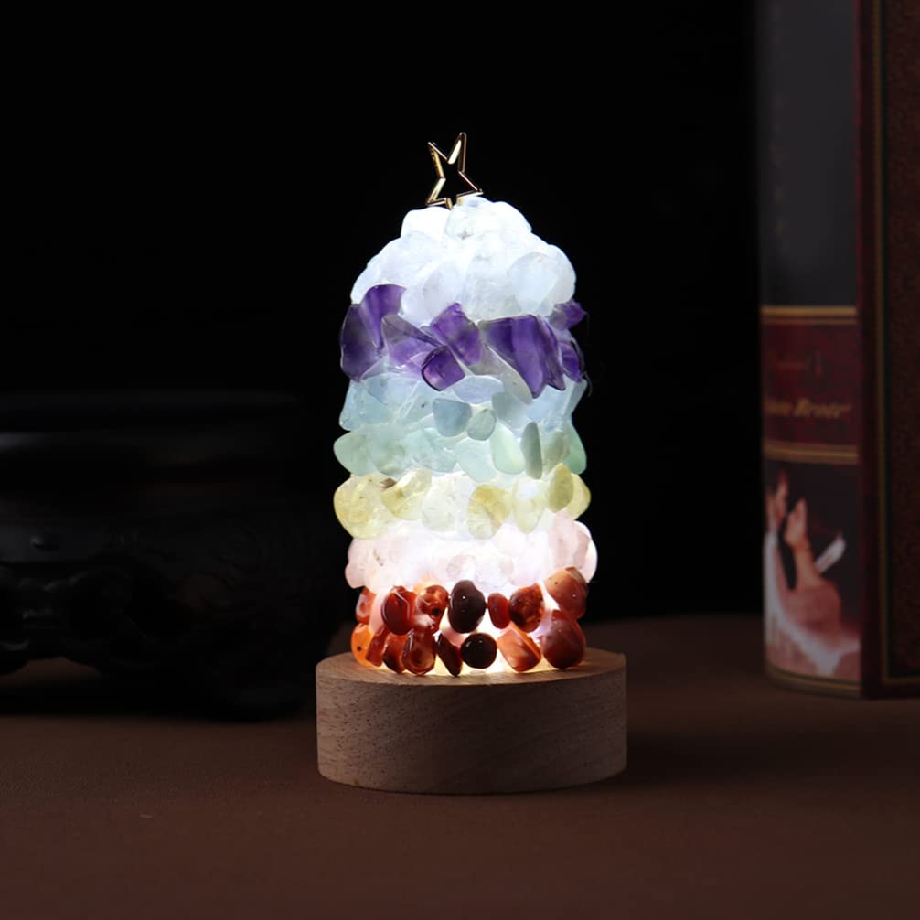 OSALADI Himalayan Salt Rock LED Table Lamp - USB Powered Natural Crystal Night Light for Bedroom, Office & Desk (Cold White Light) | Perfect for Relaxation, Meditation & Home Decor