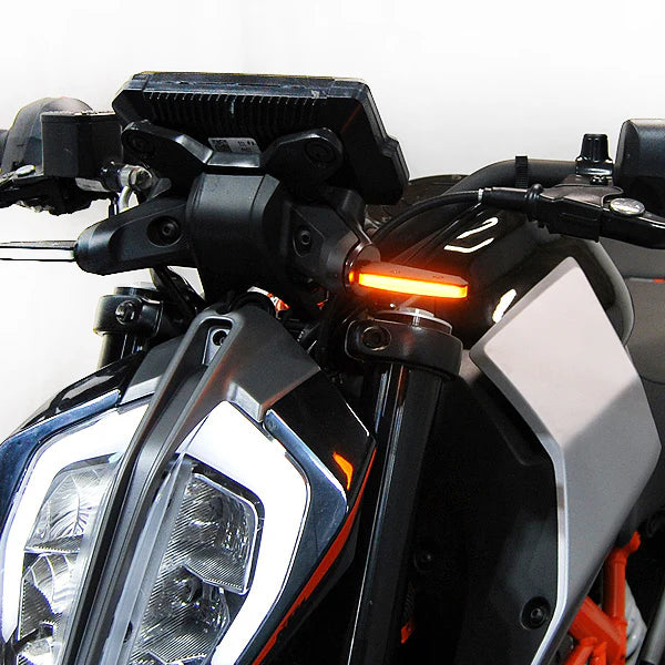 KTM 390 Duke Front Turn Signals LED Lights - Compatible with 2017-2022 Models | Motorcycle Indicator Lights for Enhanced Visibility & Safety | Perfect for Street Riding & Daily Commuting