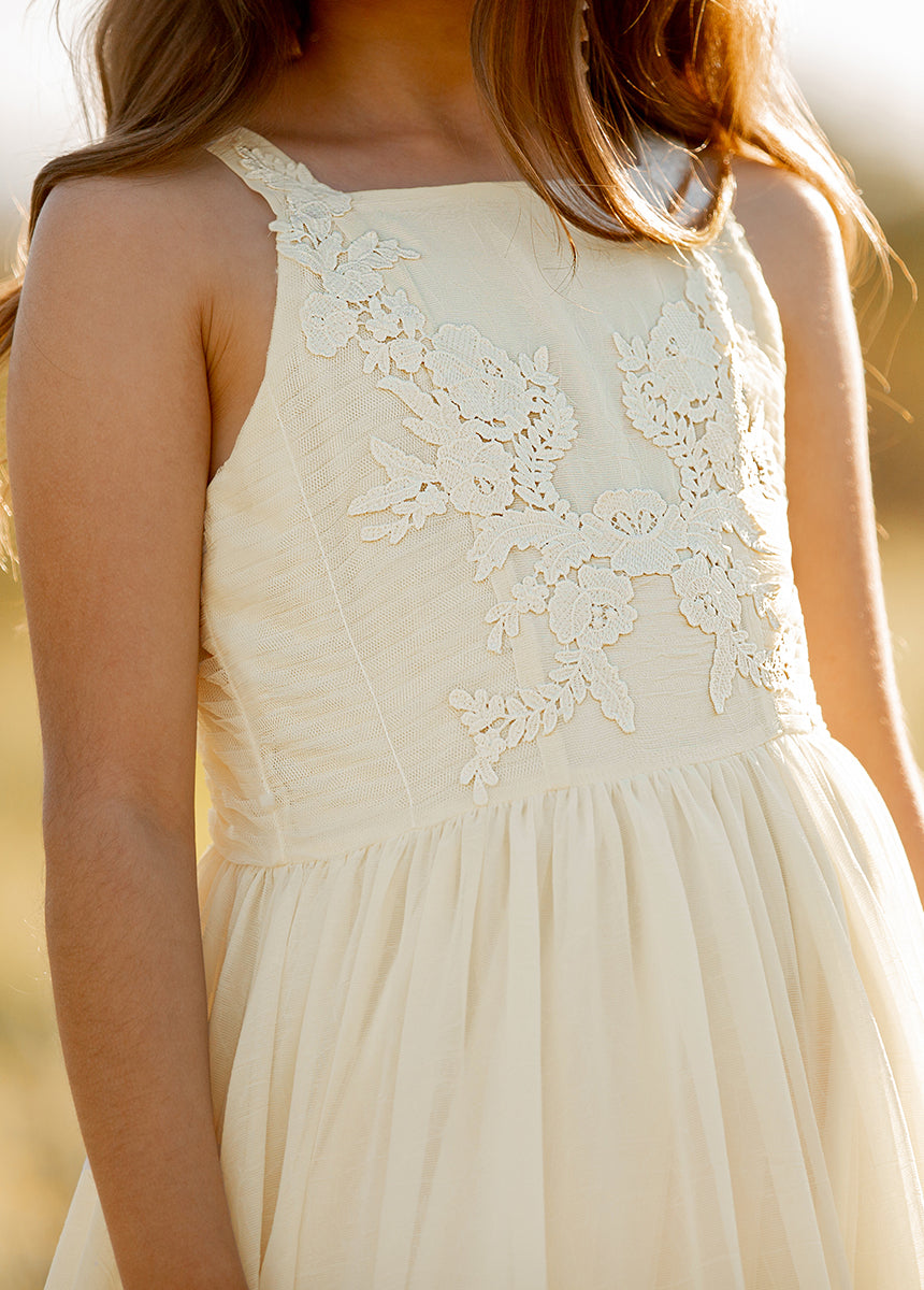 Maia Impact Dress in Cream - Elegant Women's Midi Dress for Casual & Office Wear | Perfect for Summer Outfits, Dates & Special Occasions