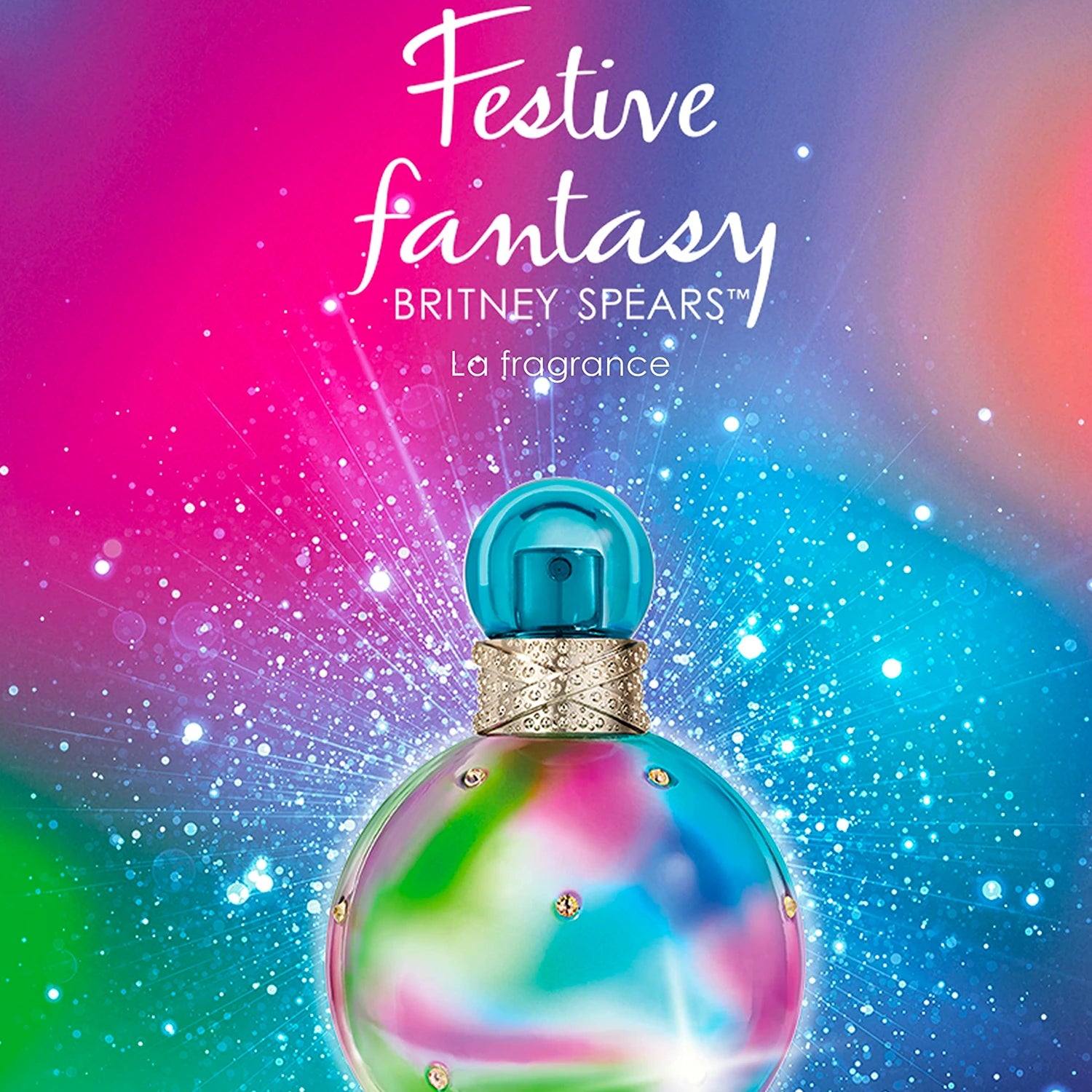 Britney Spears Fantasy Festive 3.3 oz Eau de Toilette for Women - Perfect for Date Nights, Parties & Special Occasions