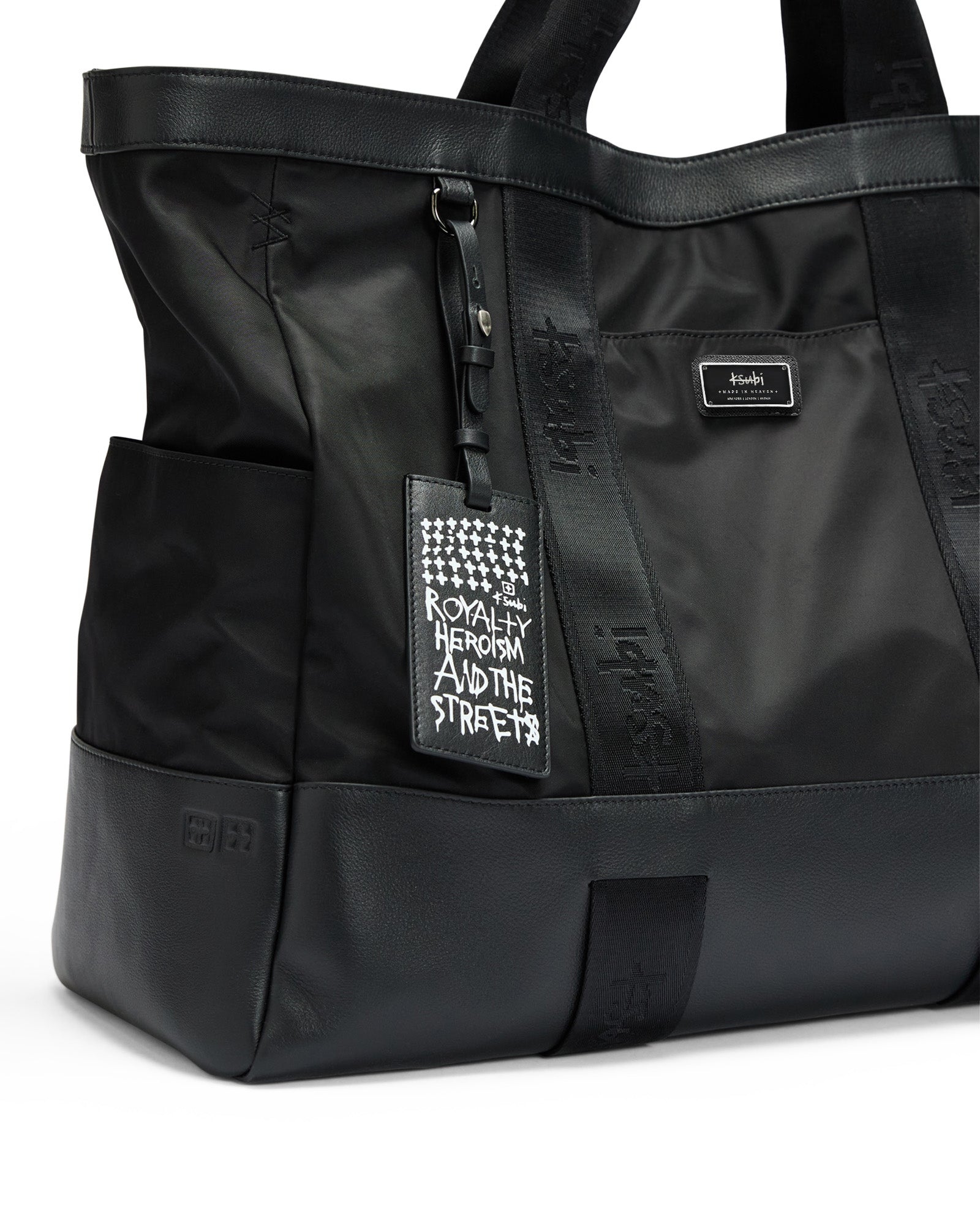 Premium Overnight Travel Bag - Waterproof Nylon & Leather Durable Carry-On Luggage for Business Trips, Gym, and Weekend Getaways