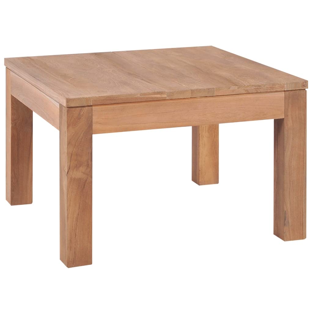 Solid Square Teak Wood Coffee Table - 23.6
