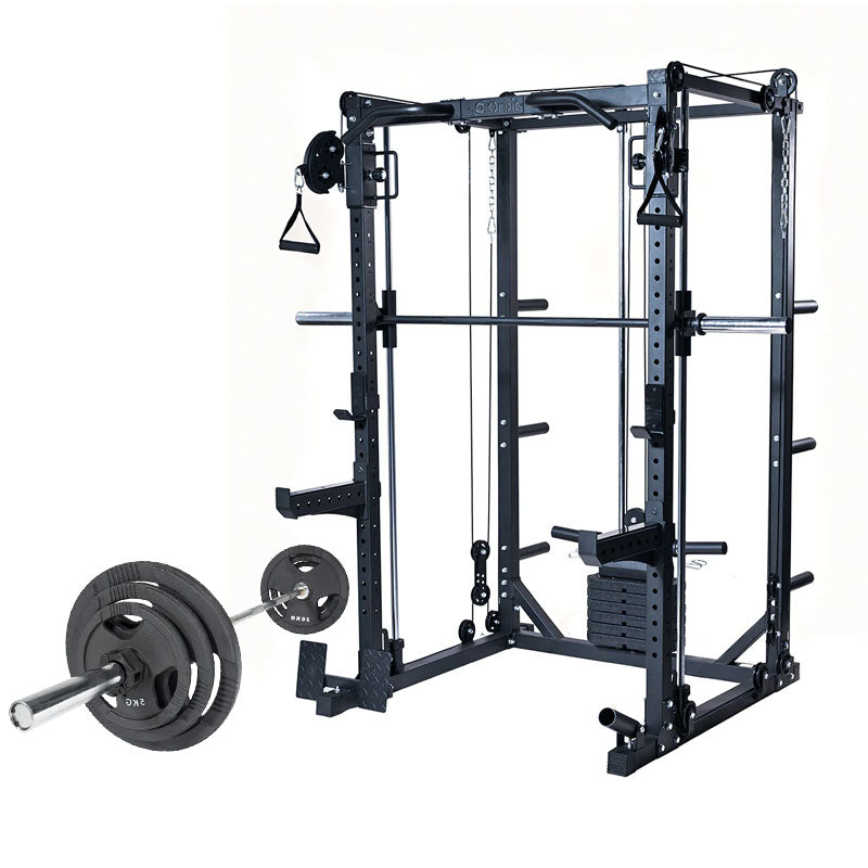 Orbit 3-in-1 Power Rack with 85LB Weight Stack & OB86OP70KG - Home Gym Equipment for Strength Training & Weightlifting - Perfect for Home Workouts & Fitness Enthusiasts