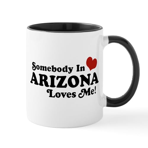 White/Black Inside - Somebody In Arizona Loves Me Mug