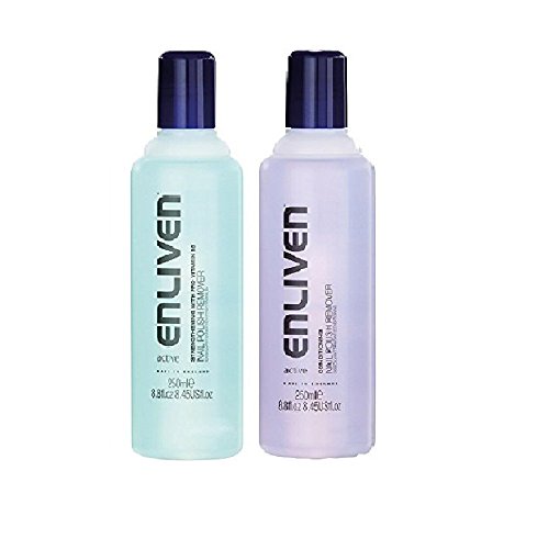 Enliven Pro V Nail Polish Remover & Purple Combo Set - Fast Acting, Non-Drying Formula for Salon Quality Manicures at Home | Perfect for Gel, Acrylic & Regular Polish Removal