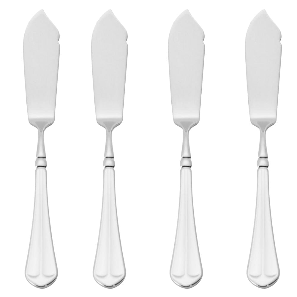French Countryside® Set of 4 Stainless Steel Butter Spreaders - Perfect for Breakfast, Brunch, and Tea Time (Bread Knife, Cheese Knife, Jam Spoon, Honey Dipper)