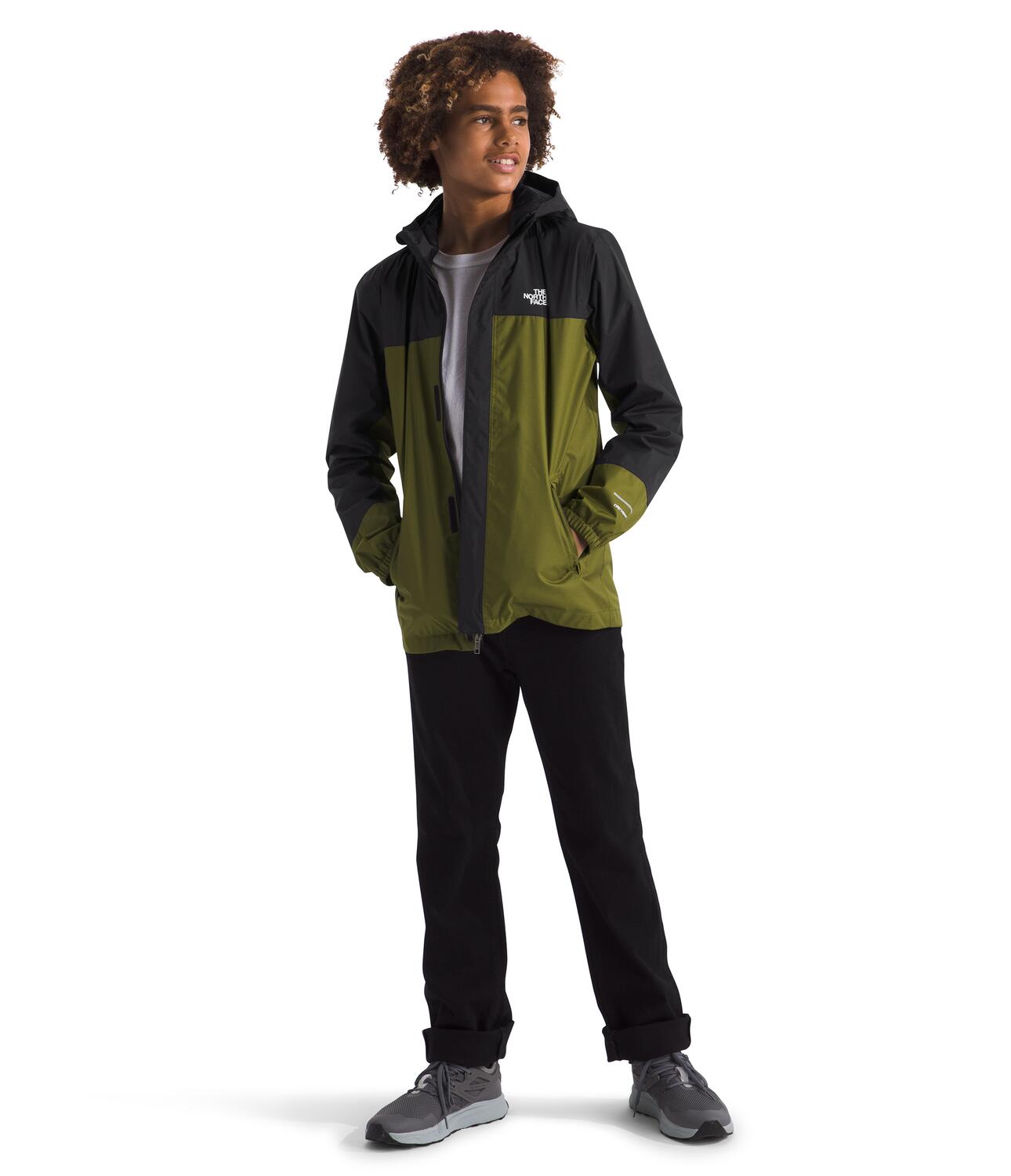 Antora Boys' Waterproof Rain Jacket - Lightweight & Windproof Outdoor Jacket for Hiking, Camping, and School