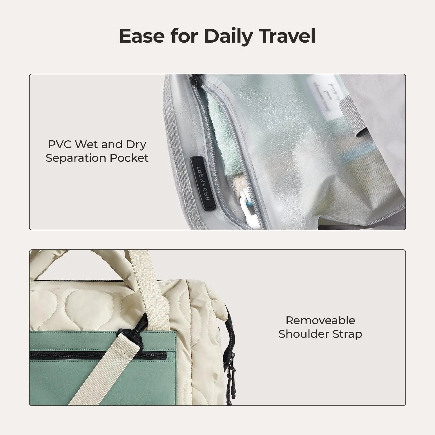 Paz Duffle Bag - Waterproof Travel Duffel Bag with Shoulder Strap, Large Gym Bag for Men & Women - Perfect for Workout, Travel, Sports & Weekend Getaways