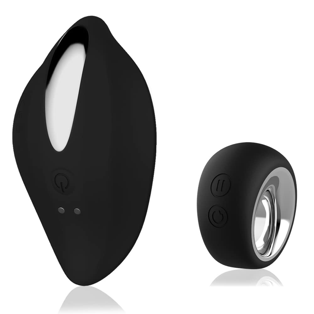 Remote Control Rechargeable Waterproof Clit Vibrator - Wearable Vibrating Panty for Women & Couples | Hands-Free Clitoral Stimulator for Date Night, LDR & Spice Up Your Sex Life (Black)