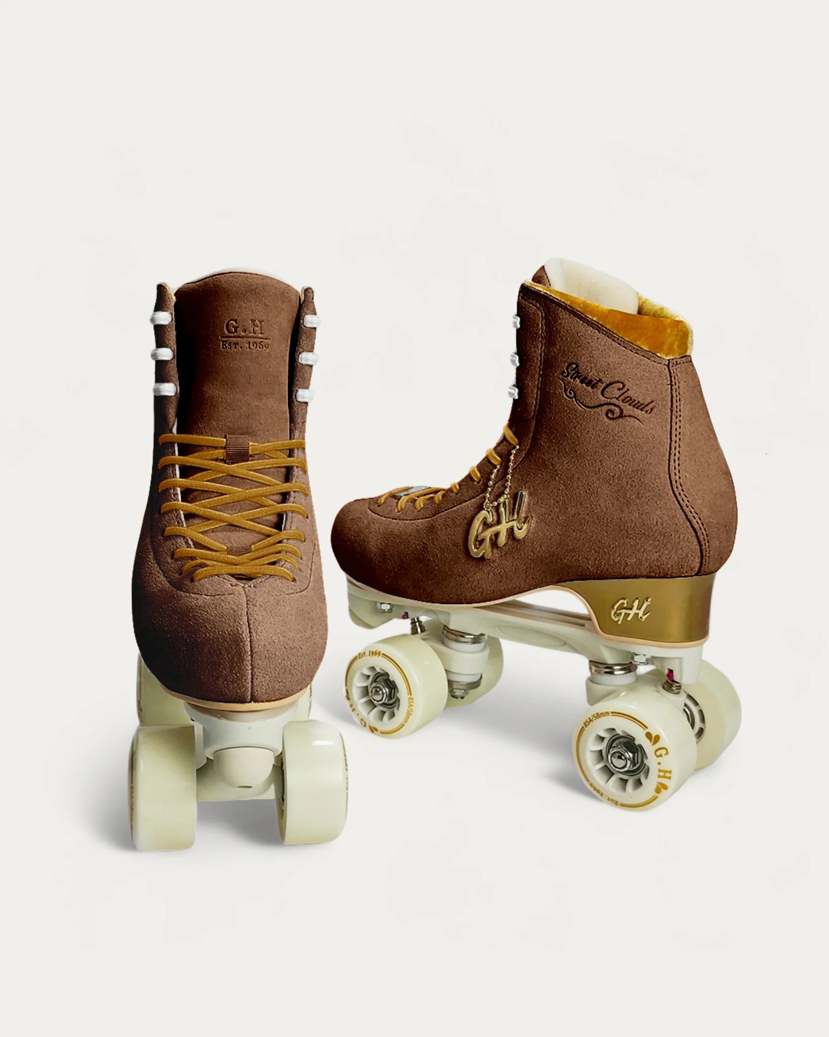 GH Street Clouds Quad Roller Skates for Women & Men - Adjustable Outdoor/Indoor Roller Skates with Light-Up Wheels - Perfect for Rink, Park, Street Skating & Fitness