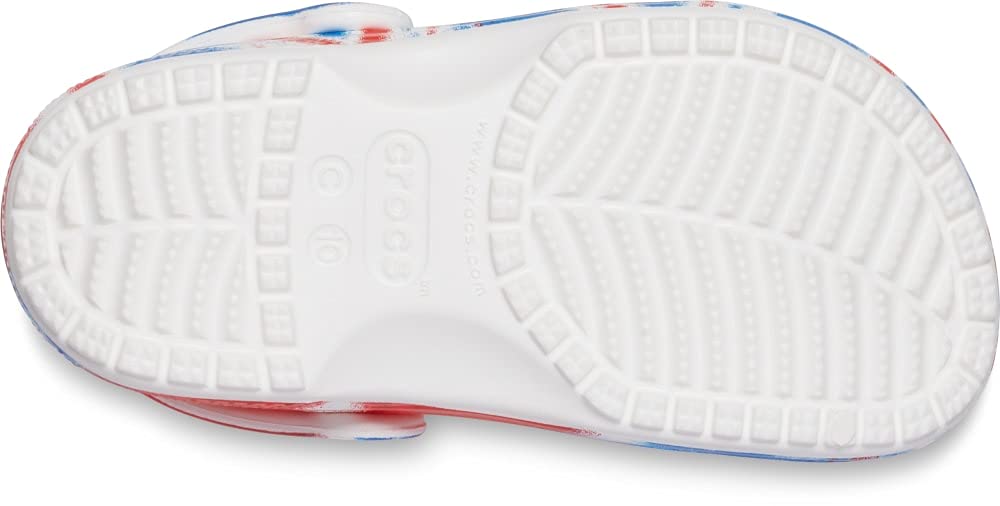 Crocs Kids' Classic Tie Dye Clogs - Waterproof & Comfortable Shoes for Boys & Girls (Infant/Toddler/Little Kid/Big Kid) - Perfect for Beach, Pool & Outdoor Play