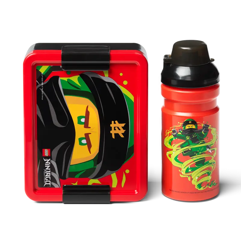 LEGO Ninjago Classic Lunch Box Set - Kids School Lunch Container for Boys & Girls - Perfect for School, Picnics & Travel