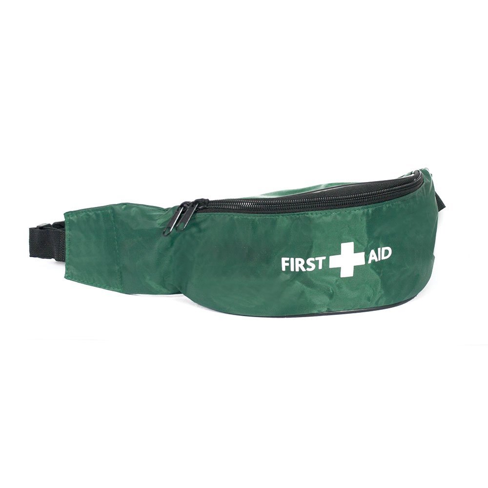 Reliance Medical Green First Aid Riga Bum Bag - Compact Emergency Medical Kit for Hiking, Camping & Outdoor Adventures | First Aid Essentials On-The-Go
