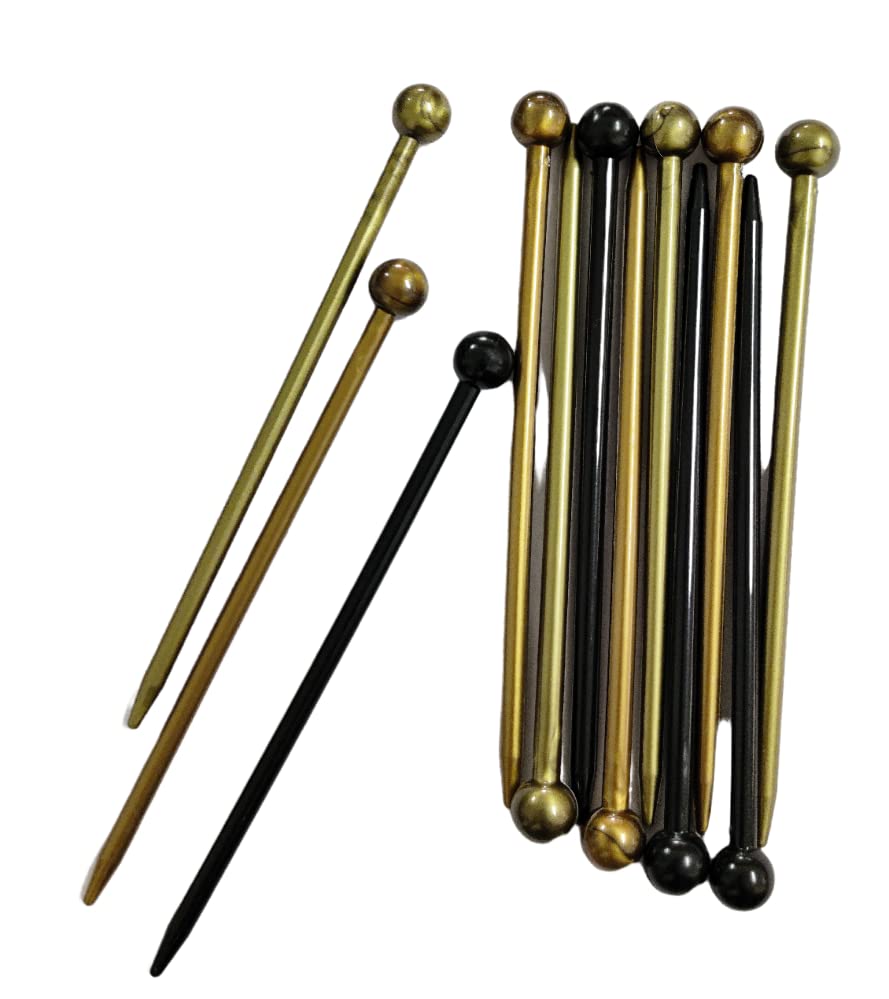 Ghelonadi 3-Piece Plastic Hair Sticks Set - Bun Holders for Women & Girls | Hair Clips, Pins & Accessories in Multicolor | Perfect for Updos, Braids & Everyday Hairstyles