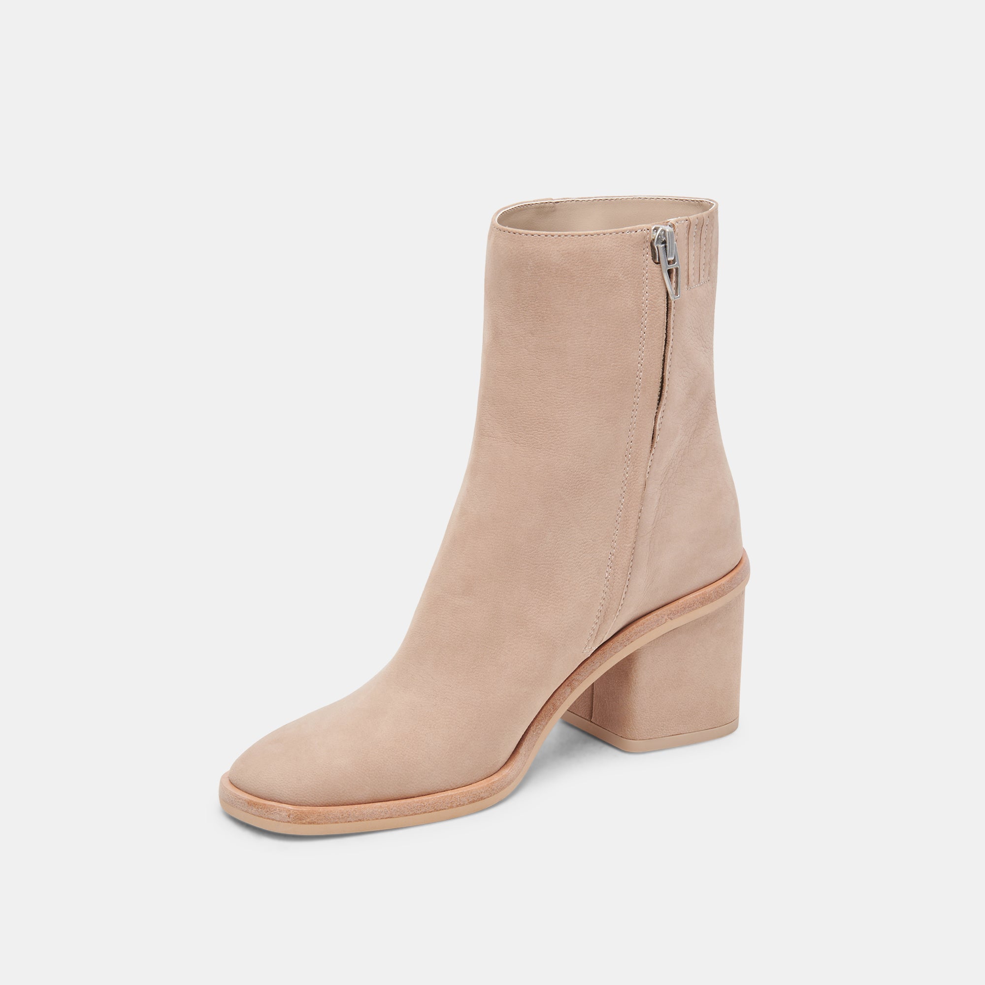 Stylish Taupe Nubuck Booties for Women - Comfortable & Fashionable Ankle Boots for Fall/Winter - Perfect for Office, Dating & Casual Outfits
